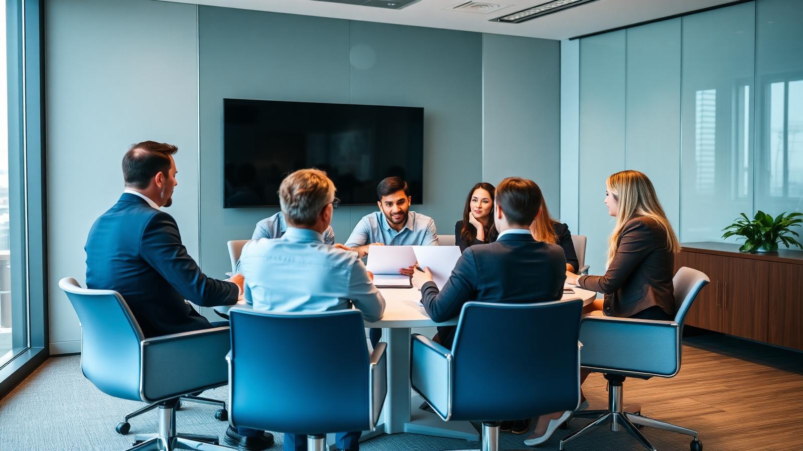 Apex advisory team in a strategy session
